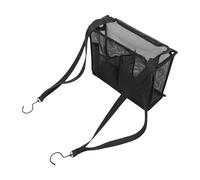 Toiletry Bag, Camping Shower Bag, Portable Large Mesh Bathroom Organizer for Travel Beach Gym Home Outdoor Walking Swimming RV Fishing, 11.81x3.94x9.06 inches Black 1-Piece