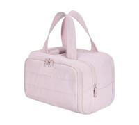 Toiletry Bag, Cosmetic Storage Bag, Large Wide Opening, Sturdy Taslon, Waterproof Material, 26.5x18x21cm, 300g, Perfect For Toiletries, Shampoo, And Travel Necessities