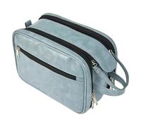 Toiletry Bag for Men - PU Leather Shaving Dopp Kit for Travel | Water-Resistant Travel Toiletries Organizer Case Pouch | Large Capacity Cosmetic Bag for Grooming, Business Trips, Vacations,Toilet Bags
