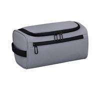Toiletry Bag, Grooming Pouch, Portable Dangling Design Bathroom Wash Carrier for Travel, Business Trips, or Gym Use, 9.84x5.12x5.12 Inches, Polyester, Film, Mesh