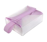 Toiletry Bag - Magnetic Closure for Valuation | Clear Organizer with Resilient PVC Sleek & Leak Resistant Pouch for Business, Home and Professional Vacation Vanity Utility, viola, Se référer au