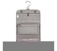 Toiletry Bag, Travel Cosmetic Organizer, Waterproof Hanging Pouch, Compact Foldable Storage, Multiple Zipper Compartments, Pink Nylon Fabric, Daily Bathroom Dorm Vanity Hotel Use