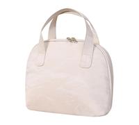 Toiletry Bag Travel, Travel Storage Pouch with Shell Shape 9,45 x 3,94 x 7,87 pollici, Large-Capacity Lightweight Organizer for Leisure, Vacation, Beach Use, Textured Handles, Crema colorata, Se