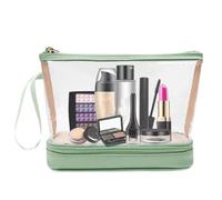 Toiletry Bags for Traveling, Portable Clear Makeup Pouch, Waterproof Makeup Storage Organizer, Large Capacity Travel Personal Care Items Bag, Case for Bathroom Essentials, 8.66x3.54x6.3 in