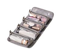 Toiletry Bags For Traveling Women, 4 Compartment Makeup Travel Organizer, Foldable Travel Cosmetic Bag, Portable Toiletry Organizer For Vacation And Camping, Travel Essentials For Women