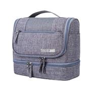 Toiletry Pouch,large Capacity Zipper Bag | Bathroom Bag with Hook, Wet and Dry Separation Storage Organizer for Lipstick Lotion, grigio, Se référer au descriptif, riferimento alla descrizione