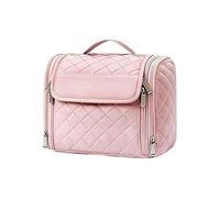 Toiletry Travel Bag Organizer - Large Capacity Accent, Hangable Makeup Tool with Classic Look, Resin Layer with Durable Build, Cosmetics Styling Compact Feature, Fashion Supplies for Business Trip, Va