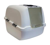 Toilette Catit Jumbo White Tiger - motivo tigrato nero/ bianco / porticina grigia