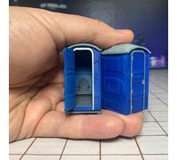 Toilette Chimiche Portatili Da Strada In Scala 1:43 Porta-Potty 2 Pezzi.