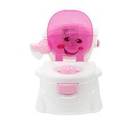 Toilette Da Allenamento Con Porta Fazzoletti, Mobili Imbottiti Rimovibili, Vasino Per Wc, Vasino Educativo Potty, Design Cartone Animato, Materiale Pp, 36 x 42 x 30 Cm (Rosa)