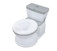 Toilette da allenamento per andare in bagno, simulazione del suono a scarica vivida, multifunzione, facile da pulire, sedile WC rimovibile per bambini piccoli (GREY)
