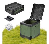 Toilette da Campeggio Pieghevole Mobile con 12 Sacchetti per WC, Stabile, da Cam