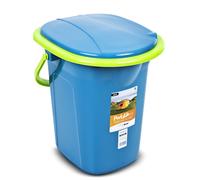 Toilette da campeggio toilette da viaggio secchio 19L per esterni blu verde