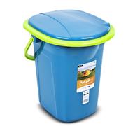 Green Blue GB320GO Toilette Turistica Toilette Portatile Secchio Portatile 19 Litri Diversi Colori Viaggio Campeggio WC Resistente(Turchese-Lime)