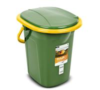 Toilette da viaggio e campeggio secchio portatile da 19L in verde e arancione