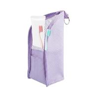 Toilette da viaggio, grande capacità e separazione da asciutto e umido, cosmetico trasparente da piede, per spazzola, dentifricio, sapone, detergente viso, lozione, hotel, viaggi d'affari, porpora