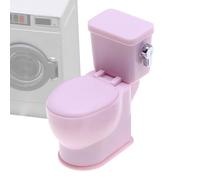 Toilette Esclusiva Delle Bambole, Casa Per Bambole Per Piccole Dimensioni, Toilette Della Casa Delle Bambole | Ministero In Miniatura Toiletta Delle Bambole - Decorazione Per Torta, Toilette In Miniat