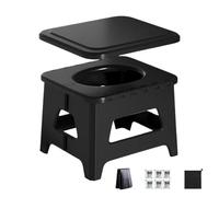 Toilette Esterna - Toilette da Campeggio | Sgabello Portatile Compatto per Viaggi in Auto Campeggio Escursionismo Doccia