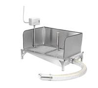 Toilette for cani con scarico automatico, toilette for animali in acciaio inossidabile, vassoio for addestramento vasino for cani con colonna for orinatoio, lettiera for cani da esterno for interni(94