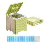 Toilette - Mobile Camping Commode, Moderna Lavagna Pieghevole | Sedile Bagno Esterno, Una risciacquabile, un'unità igienica Leggera, impianto di Installazione compatta, Pieghevole