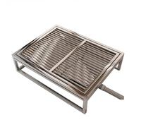 Toilette per Animali Domestici in Acciaio Inox per Cani, per Interni ed Esterni, con Scarico Diretto Attraverso Le fogne (110 x 75 cm/43,3 x 29,5 Pollici)