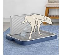 Toilette per cani da compagnia con deflettore Vasino per cani Trainer Lettiera con rete rimovibile Anti-spruzzi Toilette per animali domestici Strumento per la pulizia dei cuccioli