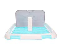 Toilette per Cani da Compagnia Toilette per Animali Domestici Portatile Cuscini da Addestramento per Cuccioli di Cane con Vassoio per Cani da Compagnia Formazione Precoce attività All'aperto(Blu)