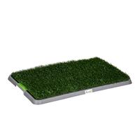 Toilette per Cani da Interno ed Esterno con Prato Sintetico 67x41x3.5cm Verde