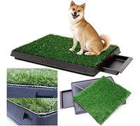 Toilette per Cani, Toilette per Cuccioli Due Pezzi di Prato 63 x 50 cm Grande 1 Pezzo