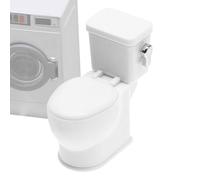 Toilette per decorazione casa delle bambole, giocattolo in miniatura, ideale per palcoscenico, WC con suono a filo, come accessorio e arredamento per casa delle bambole, migliora l'esperienza