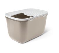 Toilette per gatti Savic Hop In Giant - Set iniziale: Toilette mocca/bianco + 6 sacchetti Bag it up