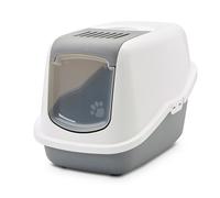 Toilette per gatti Savic Nestor - grigio chiaro / bianco