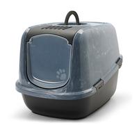 Toilette per gatti Savic Nestor Jumbo Marble - marmo nero / nero