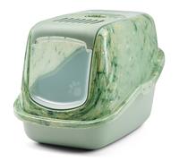 Toilette per gatti Savic Nestor Marble - verde Amazzonia marmorizzato / verde chiaro