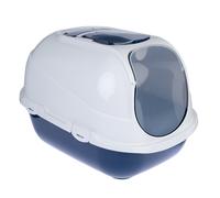 Toilette per gatti TIAKI Wegie - bianco / blu scuro