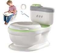 Toilette per vasino realistica, Toilette per vasino per bambini | Toilette per vasino antispruzzo per bambini,Strumento per imparare a usare il vasino con pulsante di scarico simulato per bambini, rag