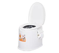 Toilette portatile | Comò per interni ed esterni con secchio interno rimovibile e porta carta rimovibile, leggero per campeggio, barca, furgone, uso di emergenza