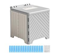 Toilette portatile per adulti con, WC pieghevole portatile, da campeggio, allenamento pieghevole e antiscivolo, con in PVC, per pazienti anziani, ospedale, eventi all'aperto, campeggio