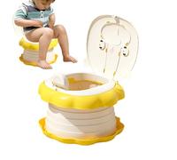 Toilette portatile per bambini, sedile WC pieghevole per bambini, sedia da allenamento con base antiscivolo, per viaggi su strada, forniture per la pipì per una lunga guida