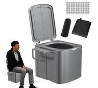 Toilette portatile | Robusto seggiolino pieghevole con supporto per carta - Manico ergonomico per WC esterno - Per bambini Auto Camion Barca Tenda da trekking all'aperto File