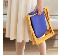 Toilette Portatile, Sgabello per WC con Secchio, Cestino Pieghevole per Vasino,