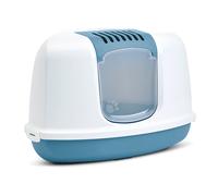 Vadigran lettiera per gatti "NESTOR CORNER" blu-bianco 58,5 x 45,5 x 40 cm