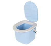 Toilette turistica da campeggio portatile per bambini in robusta plastica blu