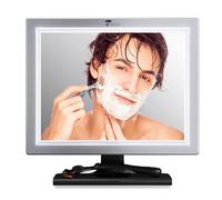 ToiletTree Products Specchio da doccia con LED anti-appannamento e lavavetri