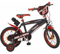 Toimsa: Bicicletta per bambini Vulcano, misura 14, rosso-nero