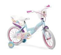 Toimsa: Bicicletta Magica per bambini con cesto e seggiolino per bambole - misura 16