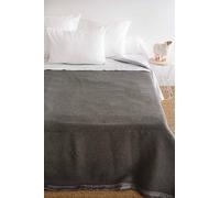Toison d’or Coperta Volta in lana Woolmark, 240 cm x 300 cm, colore: antracite