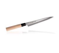 Tojiro - Coltello tradizionale giapponese, per sushi / sashimi, professionale, in acciaio molibdeno vanadio, lama ultra affilata, manico in legno Yanagiba 21 cm