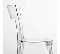 Tok Mark Traders STEIN Sedia trasparente, 47 x 54 x 82 cm, resistente e facile da pulire, sedie da pranzo