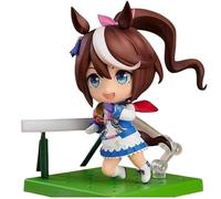 Tokai Teio Figure, Q versione di ricambio Face Tokai Teio Figure di anime mobile 10 cm / 3,9 pollici fatto a mano in PVC modello di carattere certo